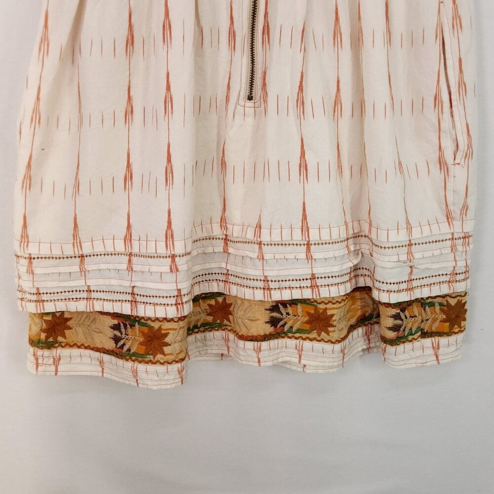 New Romantics Free People Dress Womens 10 Bohemian Embroidered Pockets - Picture 10 of 13